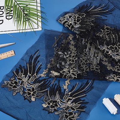Polyester Embroidery Sew on Appliques DIY-WH0656-37A-1