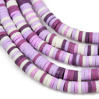 Handmade Polymer Clay Beads Strands PY-CBA18ED-02C-1