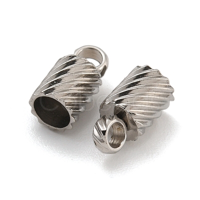 Tarnish Resistant 304 Stainless Steel Cord Ends STAS-Z084-07P-01A-1