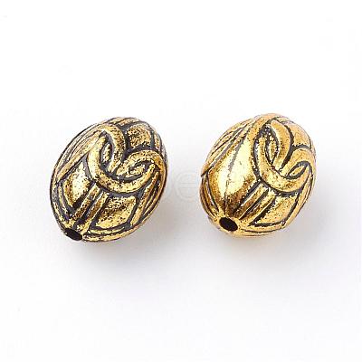 Antique Style Acrylic Beads OACR-Q005-02AG-1