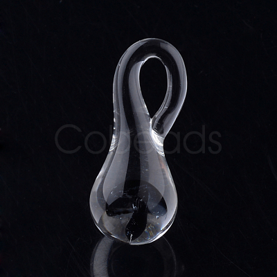 Handmade Lampwork Glass Pendants X-LAMP-Q028-12C-1