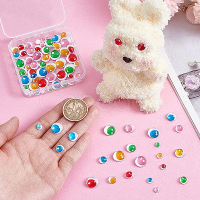 80Pcs 40 Styles Glass Doll Craft Eyes DIY-PH0030-60-1