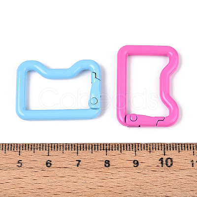 Spray Painted Spring Gate Rings PALLOY-T090-84-1