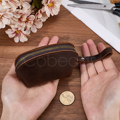 Leather Credit Card Wallets for Women Men AJEW-WH20007-10A-1