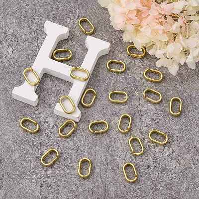 Opaque Spray Painted Acrylic Linking Rings LS-OACR-S021-65A-B01-1