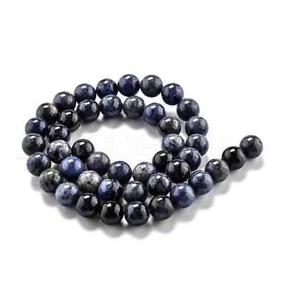 Natural Dumortierite Quartz Beads Strands G-O199-07C-1