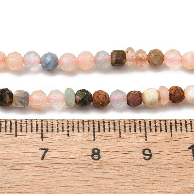 Natural Mixed Gemstone Beads Strands G-RM2025-A43-3mm-1