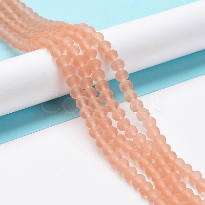 Transparent Glass Beads Strands EGLA-A034-T6mm-MD21-1