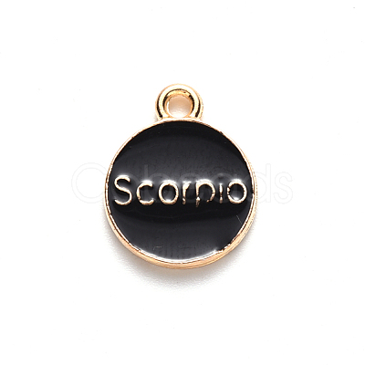 Alloy Enamel Pendants ENAM-S124-01A-08L-1
