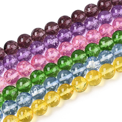 Luminous Handmade Lampwork Beads Strands LAMP-N036-12B-01-1