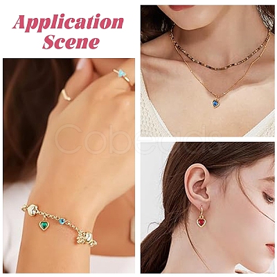 10Pcs 2 Styles 304 Stainless Steel Rhinestone Pendants STAS-YW0002-94-1