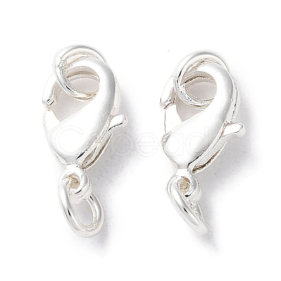 Rack Plating Brass Lobster Claw Clasps KK-F090-26S-01-1