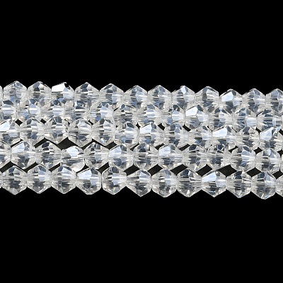 Transparent Electroplate Glass Beads Strands EGLA-A039-T3mm-A13-1