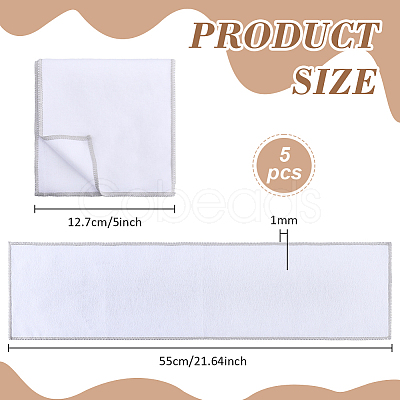 Cotton Leather Shoe Cleaning Cloth DIY-WH0596-340-1