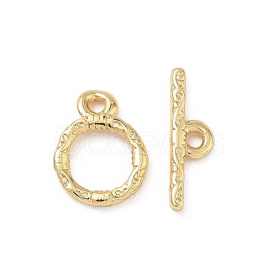 Brass Toggle Clasp KK-D289-53A-G-1