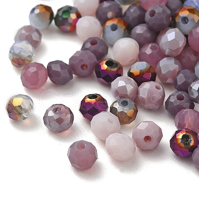 Electroplate Glass Beads GLAA-D020-01H-1