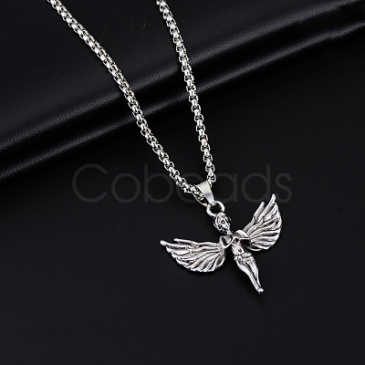 Alloy Pendant 201 Stainless Steel Chain Necklaces for Men FS-WG0EA78-06-1