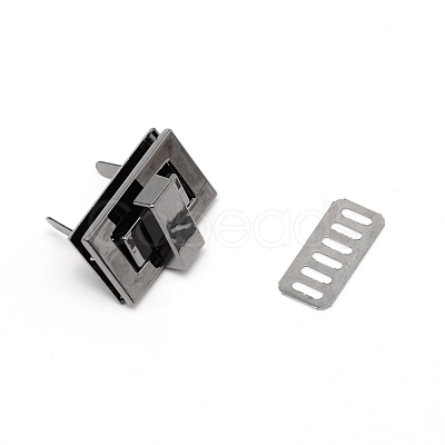 Zinc Alloy Bag Twist Lock Accessories AJEW-WH0258-078C-1