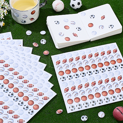 2 Sets Paper Self-Adhesive Stickers DIY-PH0036-04-1