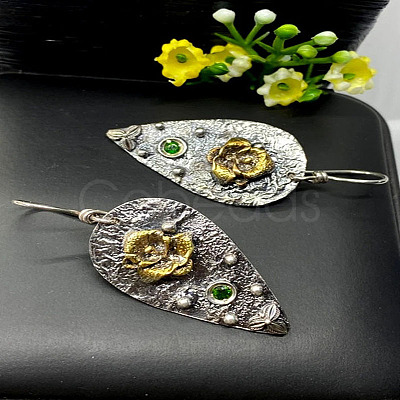 Alloy & Rhinestone Dangle Earrings FS-WGD70E2-01-1