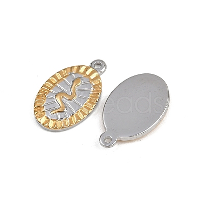 304 Stainless Steel Pendants STAS-P410-34P-1
