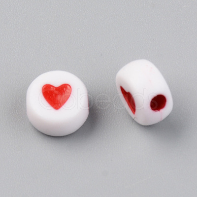 Opaque Acrylic Beads ACRP-T004-02A-1