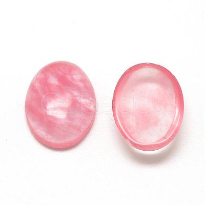 Watermelon Stone Glass Cabochons G-R415-13x18-40-1