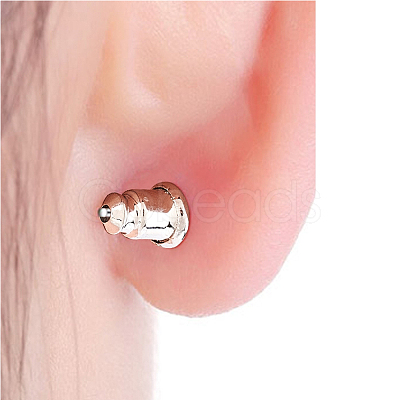 50Pairs Brass Ear Nuts KK-CN0003-29-1