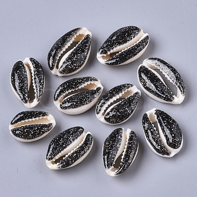 Natural Cowrie Shell Beads SSHEL-N034-36A-1