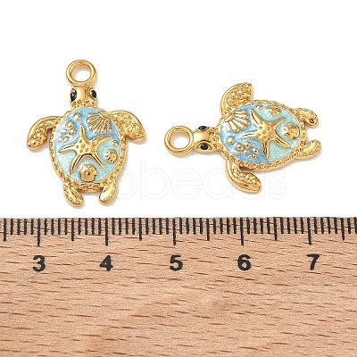 304 Stainless Steel Enamel Pendants STAS-L316-23G-04-1
