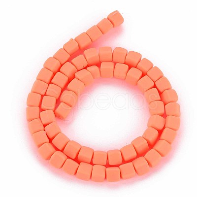 Handmade Polymer Clay Beads Strands X-CLAY-T020-09G-1