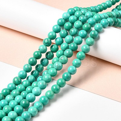 Dyed & Heated Natural Magnesite Beads Strands G-G924-01A-01-1