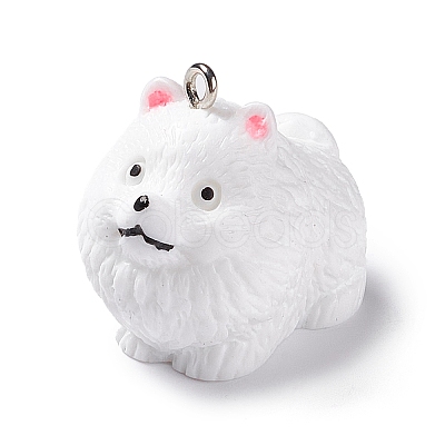 Opaque Resin Pendants RESI-E032-01P-05-1
