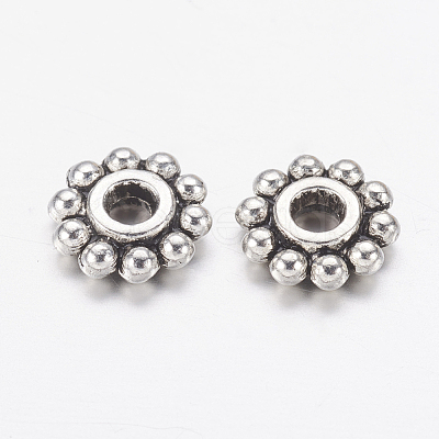 Gear Tibetan Style Alloy Spacer Beads X-AB145-1