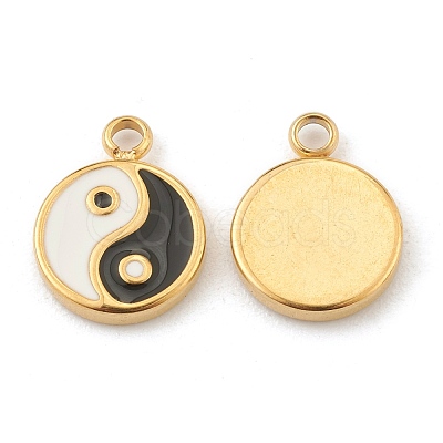 Fashion 304 Stainless Steel Enamel Charms STAS-Z009-10G-1