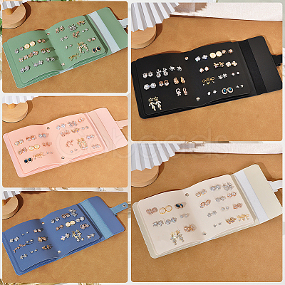 PU Leather Earring Storage Bags AJEW-SP0006-24A-1