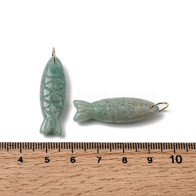 Natural Amazonite Carved Pendants G-G314-01G-06-1