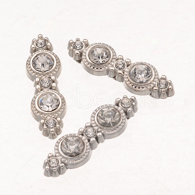 Alloy Grade A Rhinestone Spacers ALRI-H046-N-1