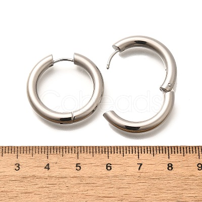 304 Stainless Steel Hoop Earrings for Women EJEW-M068-15I-P-1