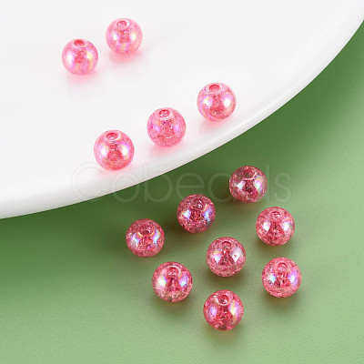 Transparent Crackle Acrylic Beads MACR-S373-66-L02-1