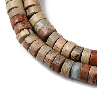 Natural Shoushan Stone Beads Strands G-L624-I10-3x6mm-1