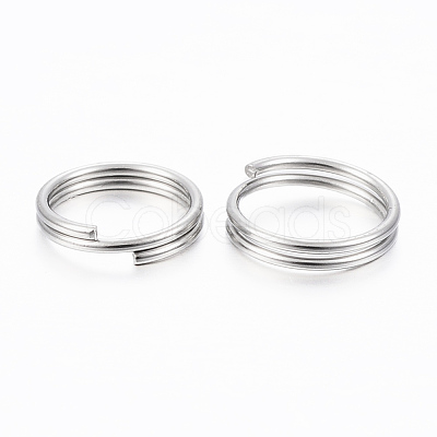 Tarnish Resistant 304 Stainless Steel Split Rings STAS-H413-04P-C-1