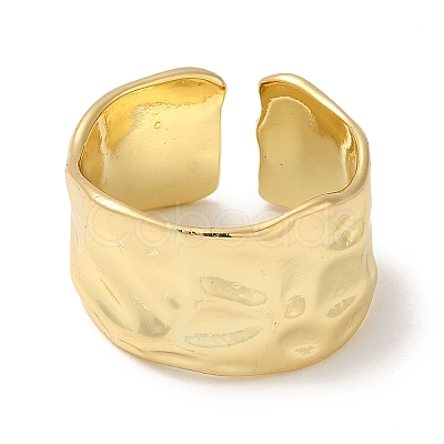 Brass Open Cuff Rings RJEW-Q778-30G-1