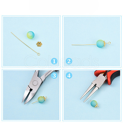 Brass Eye Pins KK-YW0004-04E-G-1