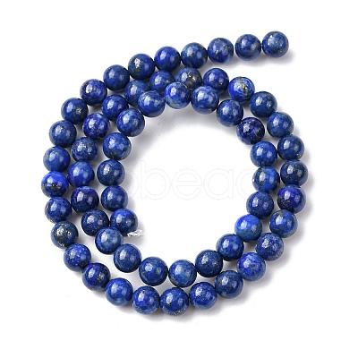 Natural Lapis Lazuli Beads Strands G-K366-G03-6mm-1