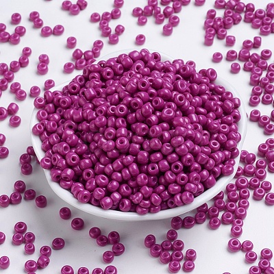 Baking Paint Glass Seed Beads SEED-S003-K21-1