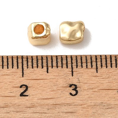 Cuboid Alloy Beads FIND-G066-02LG-1