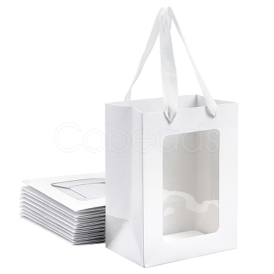 Rectangle Paper Gift Bags ABAG-WH0048-09A-1