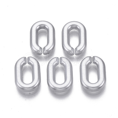 Spray Painted CCB Plastic Linking Rings CCB-R104-12A-03-1