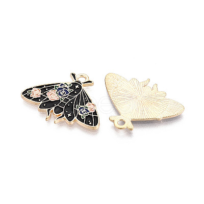 Alloy Enamel Pendants ENAM-N062-09KCG-1